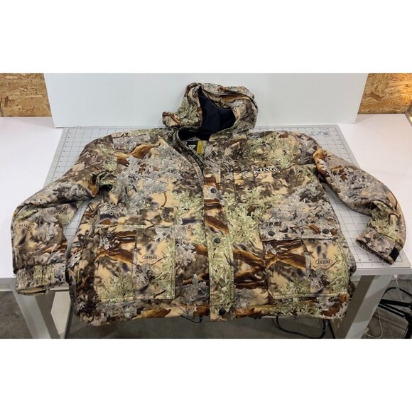 Kings Camo Shadow Camo Jacket Men's Sz. L Waterproof Hooded Hunting Coat - Picture 1 of 9